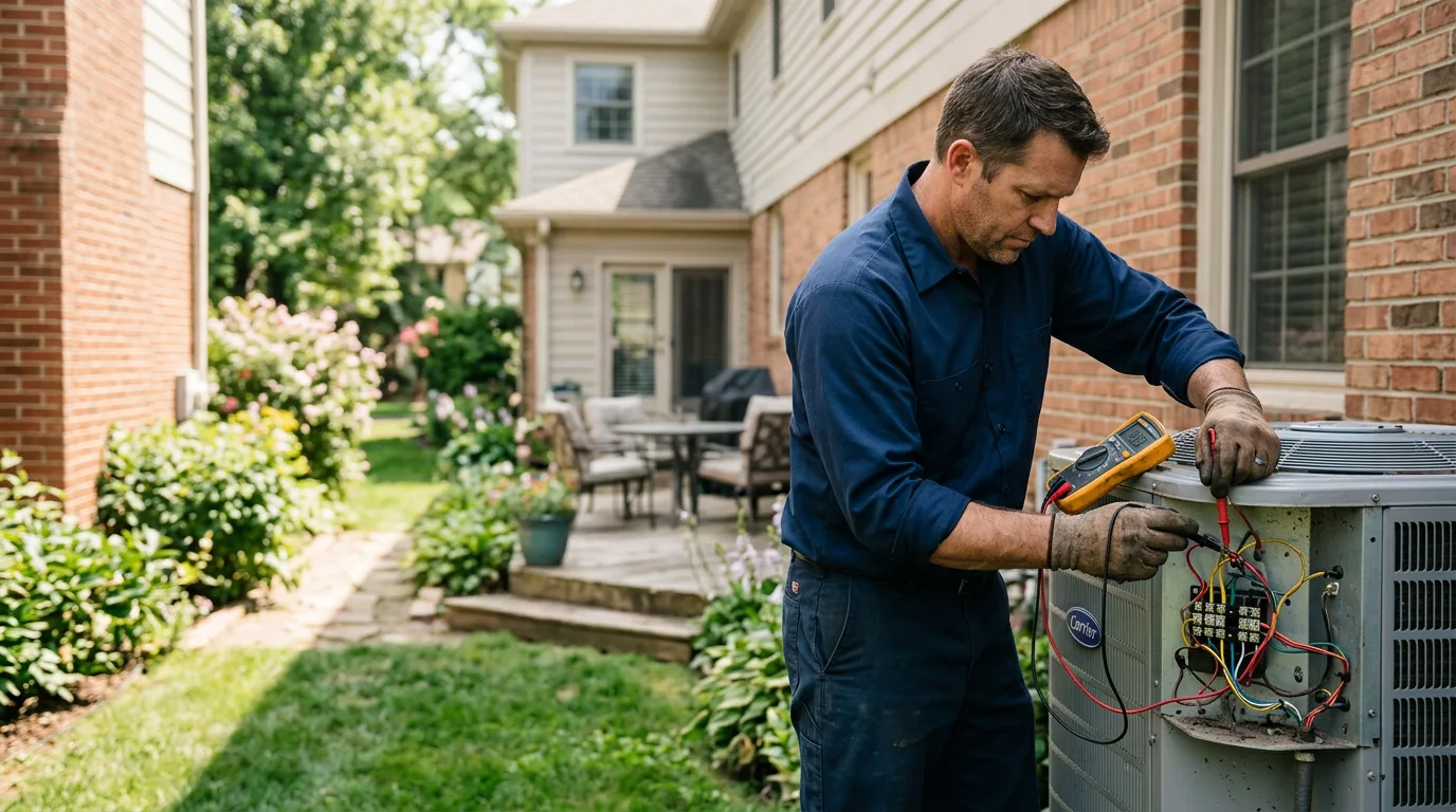 HVAC technician working near Paintsville, KY